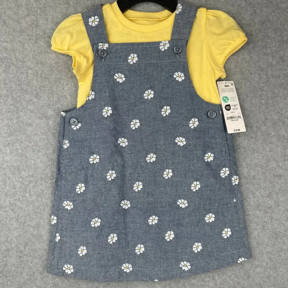 Carter's Flower Print 2pc Dress Set Size 12 months
